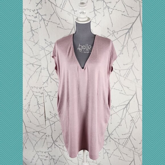 Wilfred Free Baby Pink Knit Marcoux Dress w/ Pockets - Picture 1 of 4